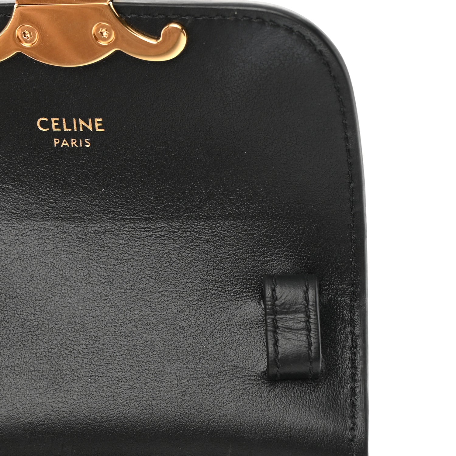Celine Shiny Calfskin Mini Triomphe Black 12 of 16