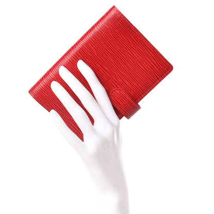 Louis Vuitton Epi Small Ring Agenda Cover Castillan Red 2 of 9