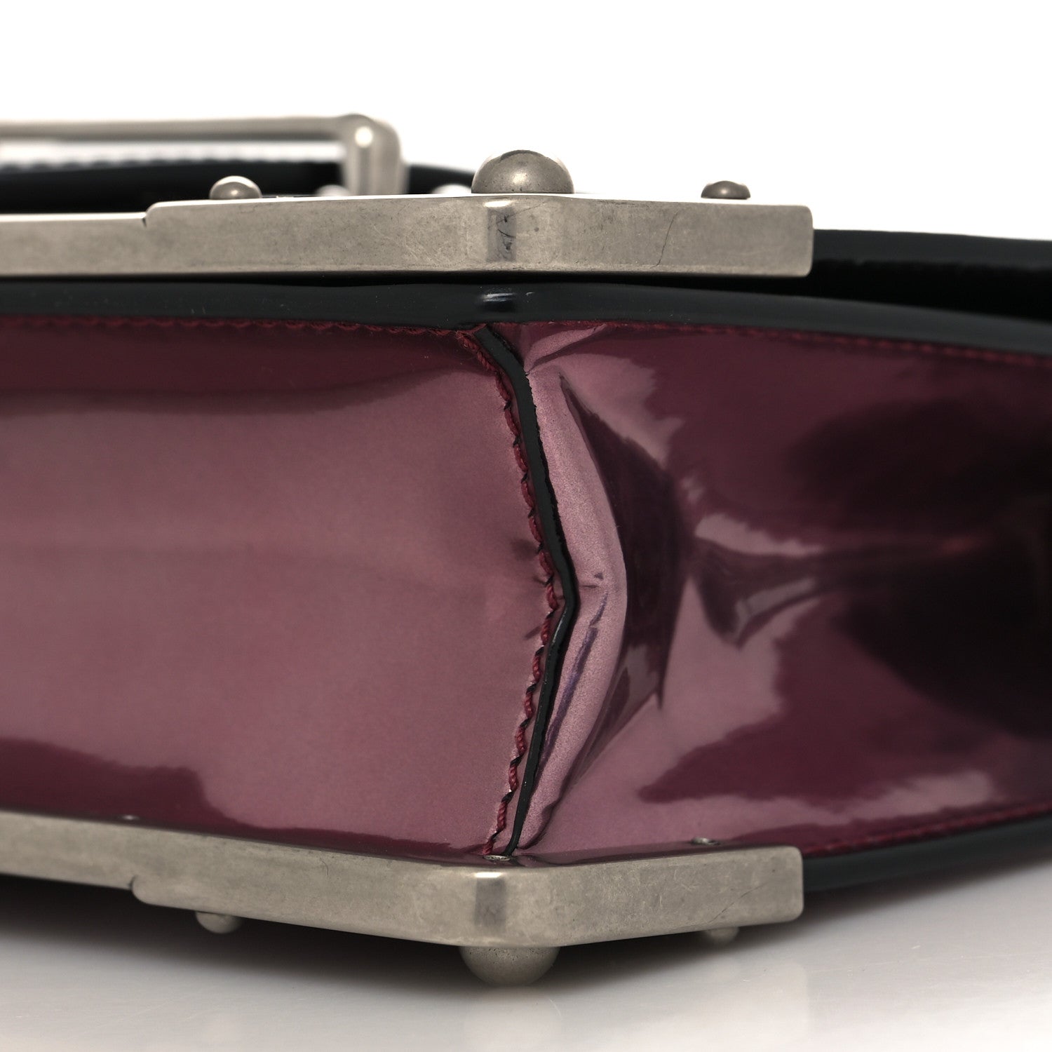 Prada Metallic Vitello Saffiano Cahier Bag Ibisco Black 9 of 11