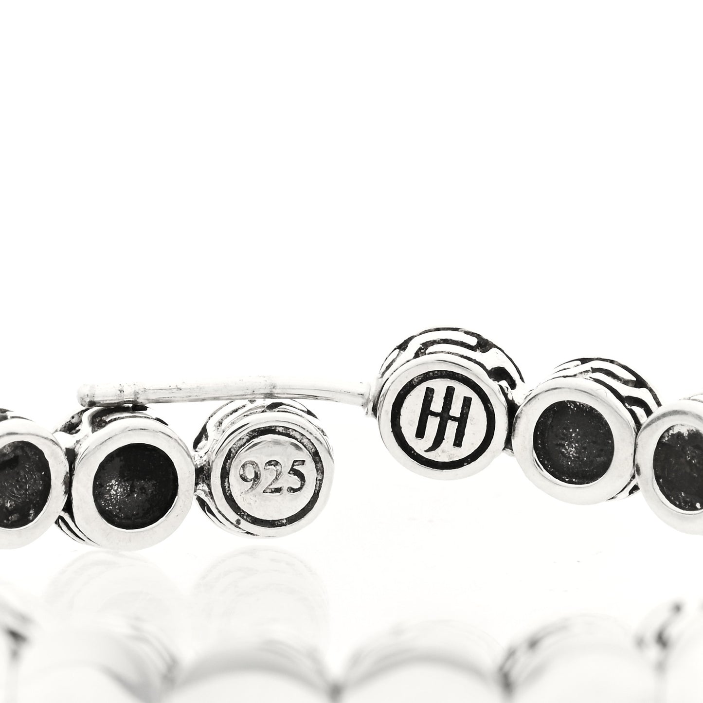 Sterling Silver Dot Hoop Earrings