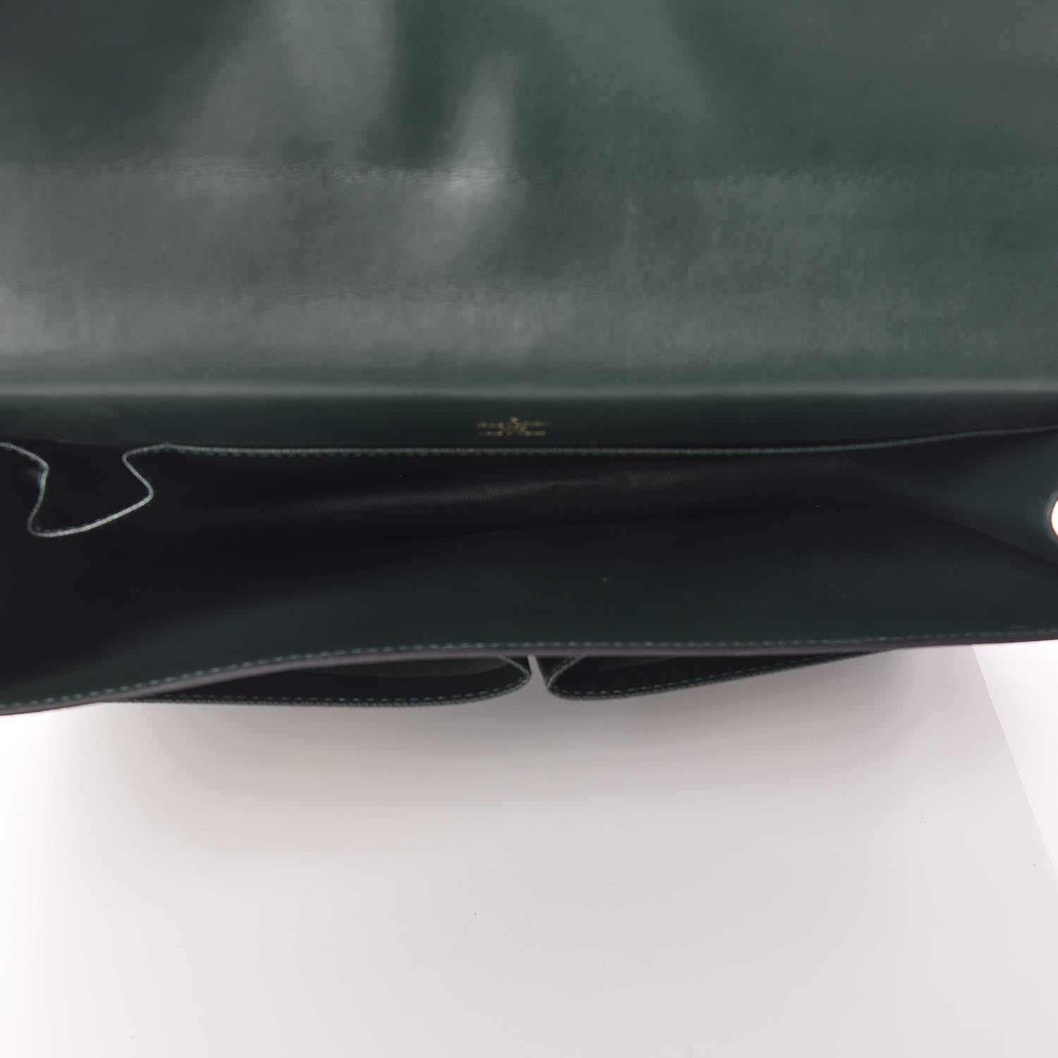 Louis Vuitton Taiga Serviette Khazan 1 Soufflet Briefcase Vert 8 of 13