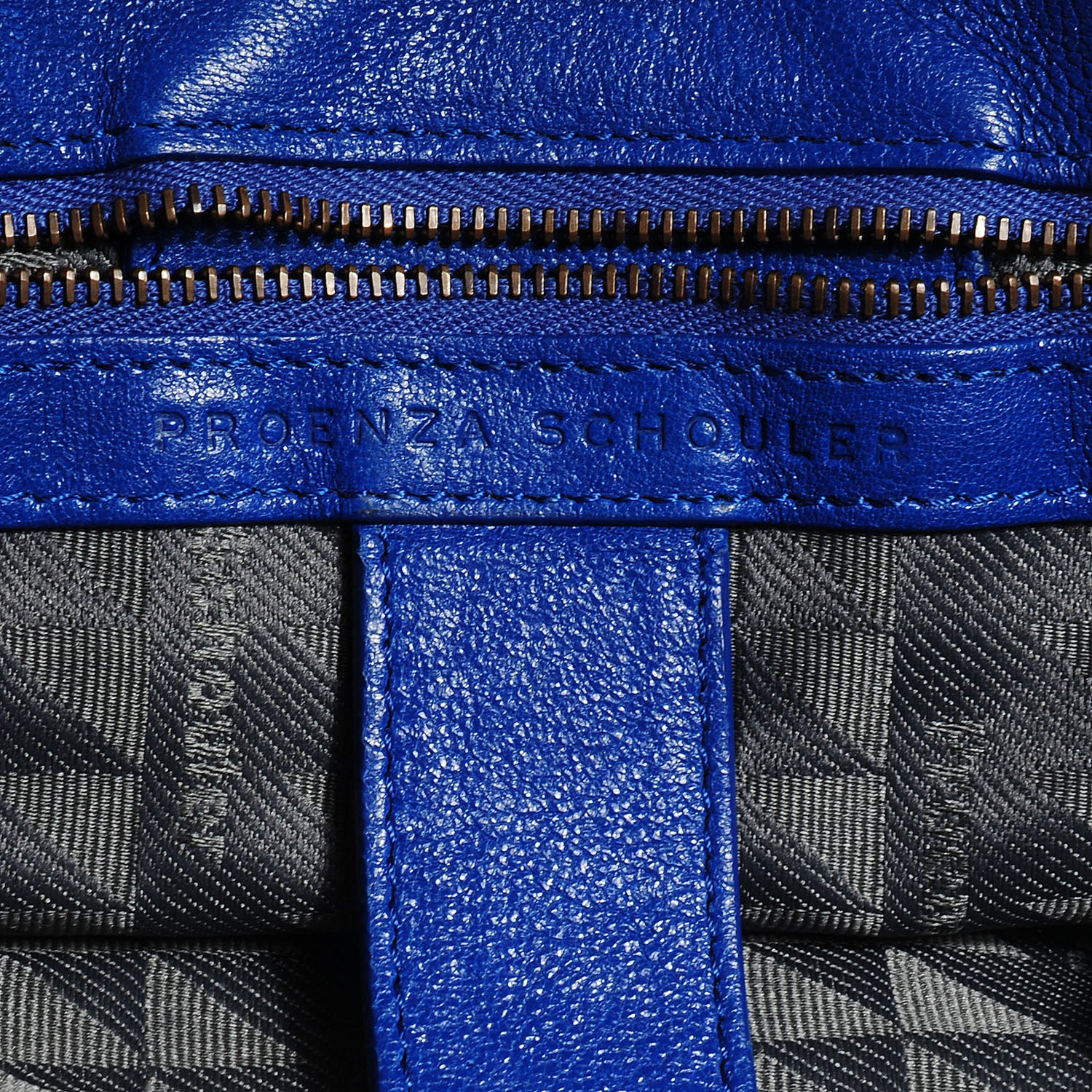 Proenza Schouler Lambskin PS1 Medium Satchel Royal Blue 7 of 12