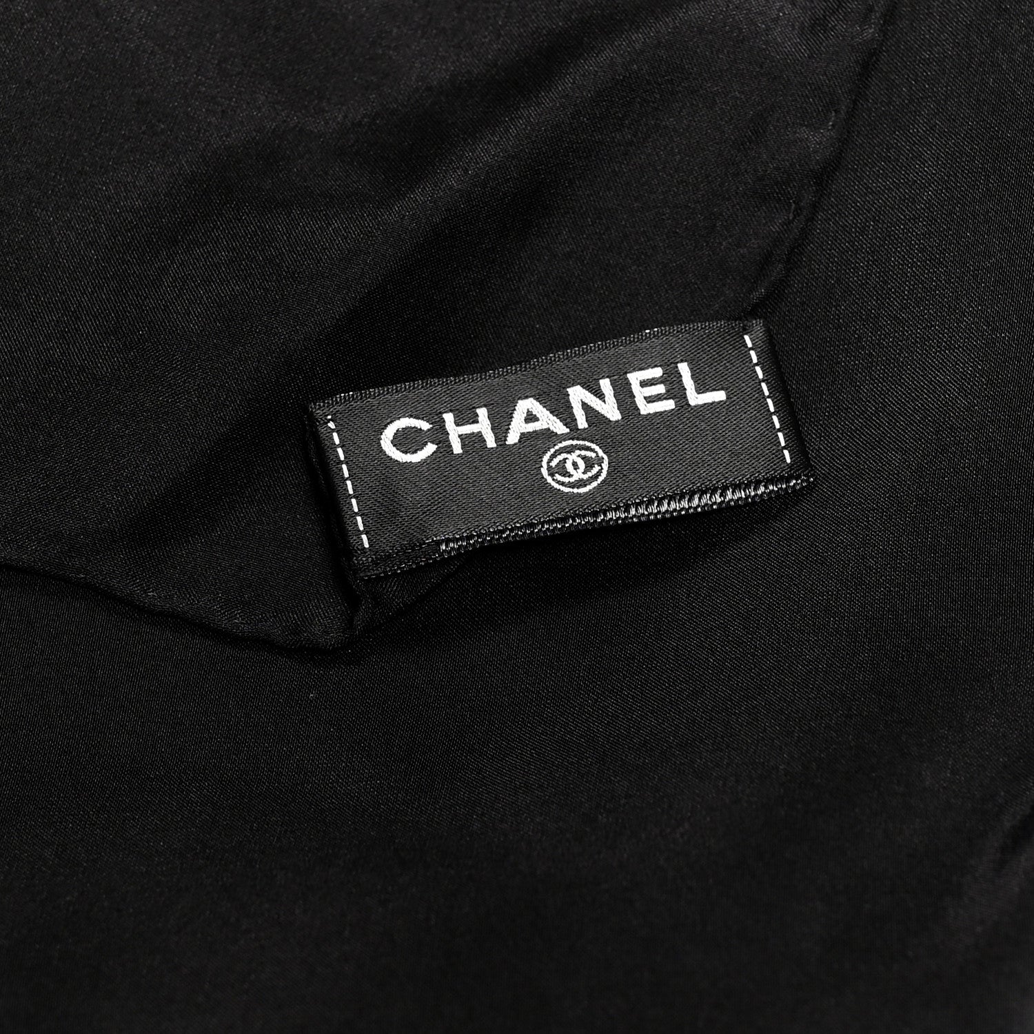 Chanel Silk CC Stole Black Turquoise Purple Fuschia 3 of 4