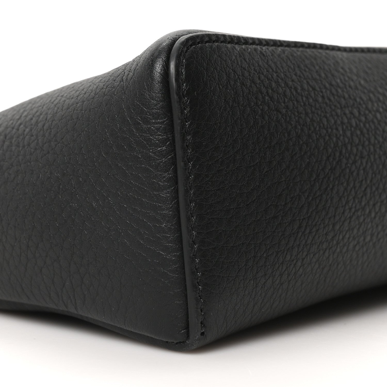 Loro Piana Grained Calfskin L19 Extra Pocket Pouch Black 8 of 9