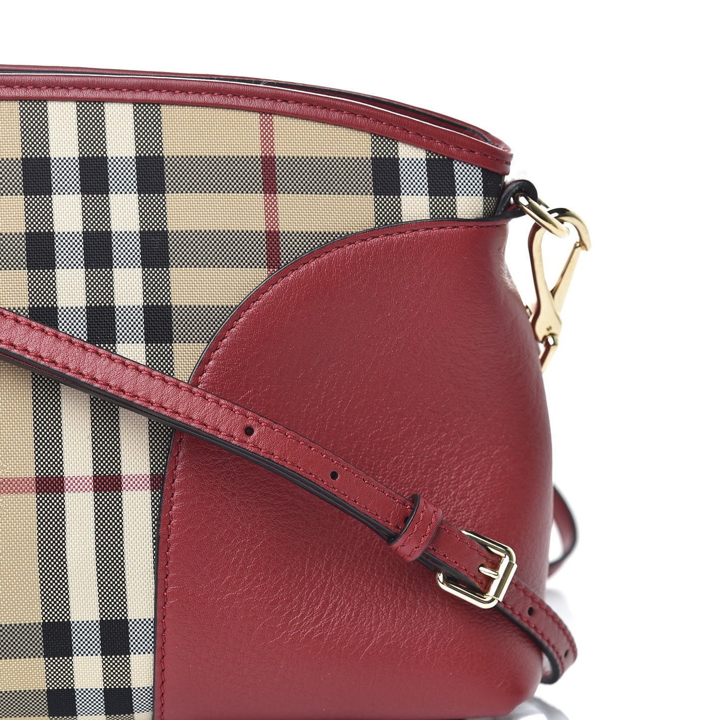 Horseferry Check Small Chichester Crossbody Clutch Bag Parade Red