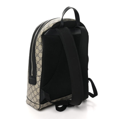 Gucci GG Supreme Monogram Web Dome Backpack Black 3 of 10