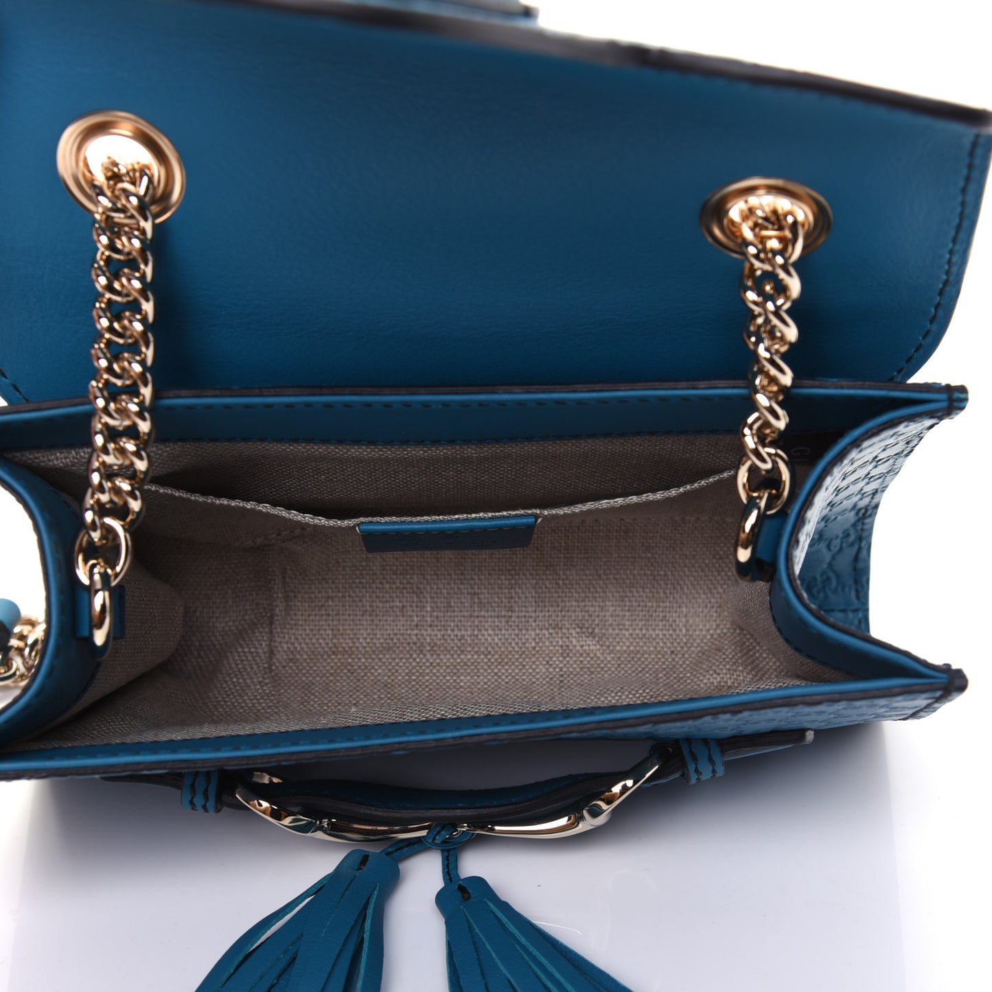 Microguccissima Mini Emily Shoulder Bag Deep Cobalt