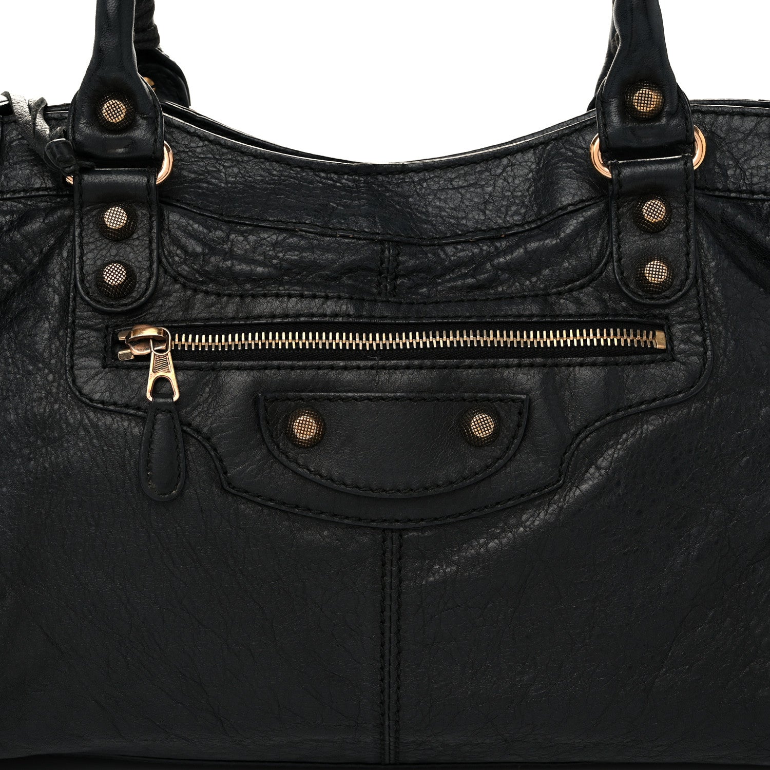 Balenciaga Agneau Giant 12 Rose Gold Hardware Part Time Black 9 of 13