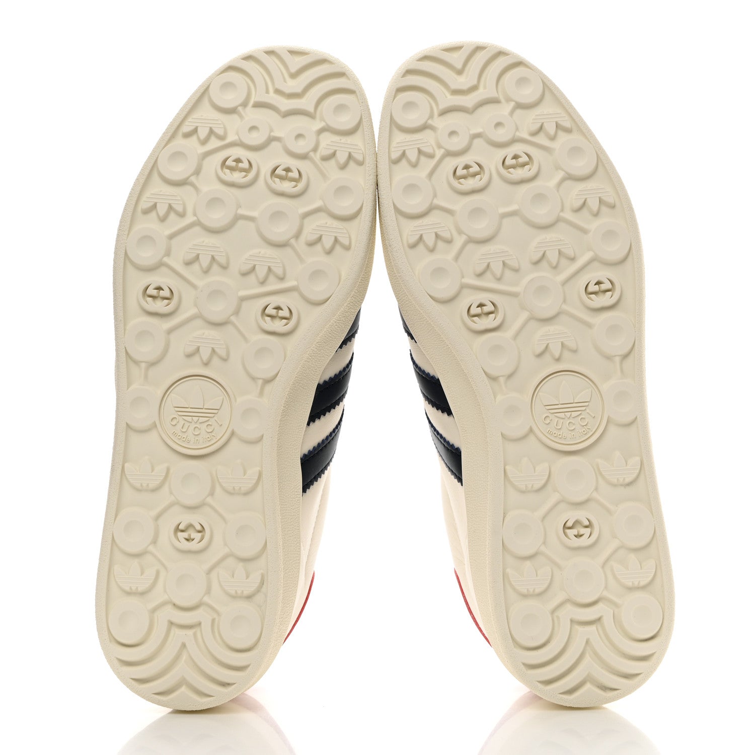 Gucci X ADIDAS Suede Madeira Demetra Womens Gazelle Sneakers 7 Mystic White Off White Blue Agata 5 of 8
