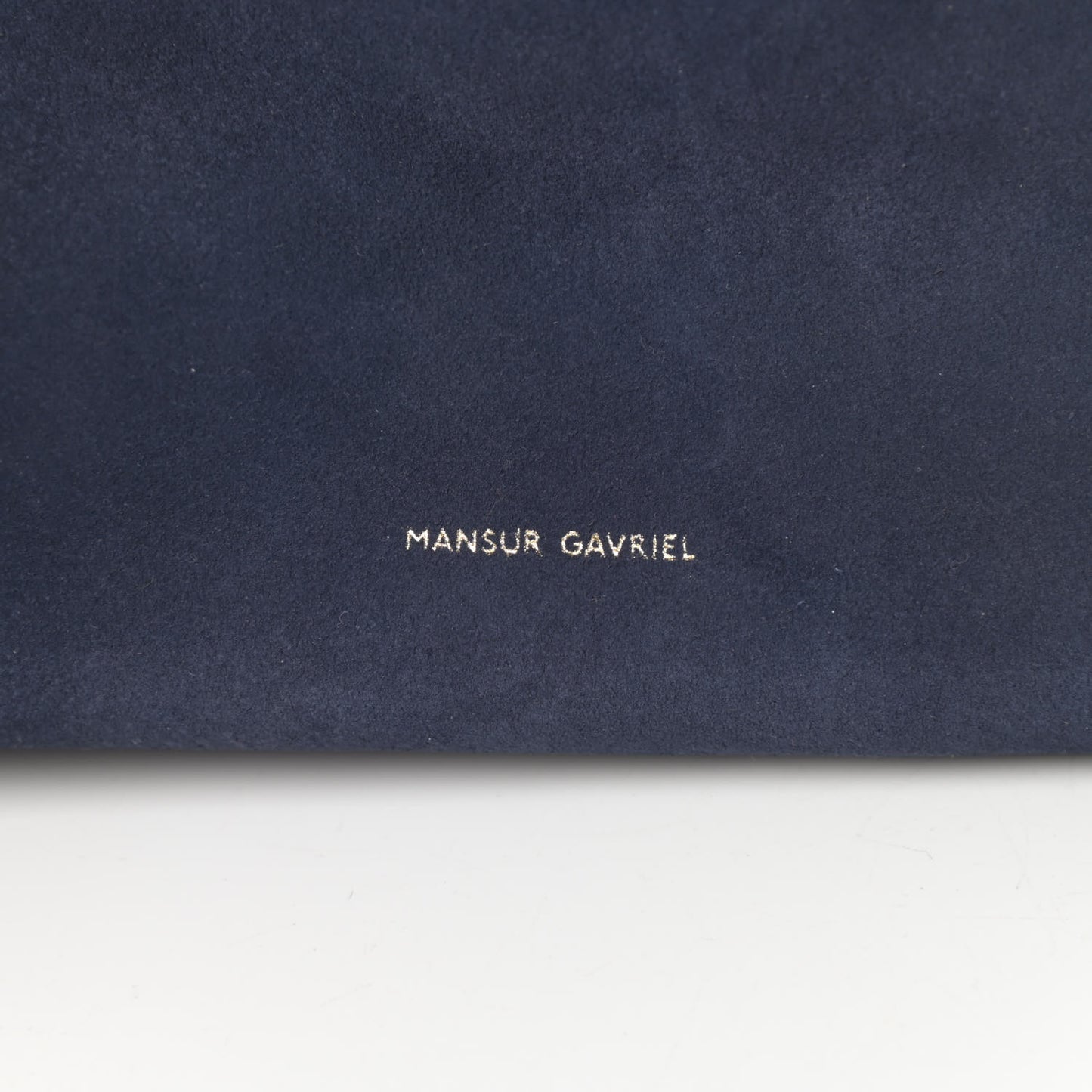 Suede Bucket Bag Blu