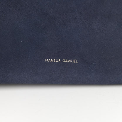 Mansur Gavriel Suede Bucket Bag Blu 7 of 13