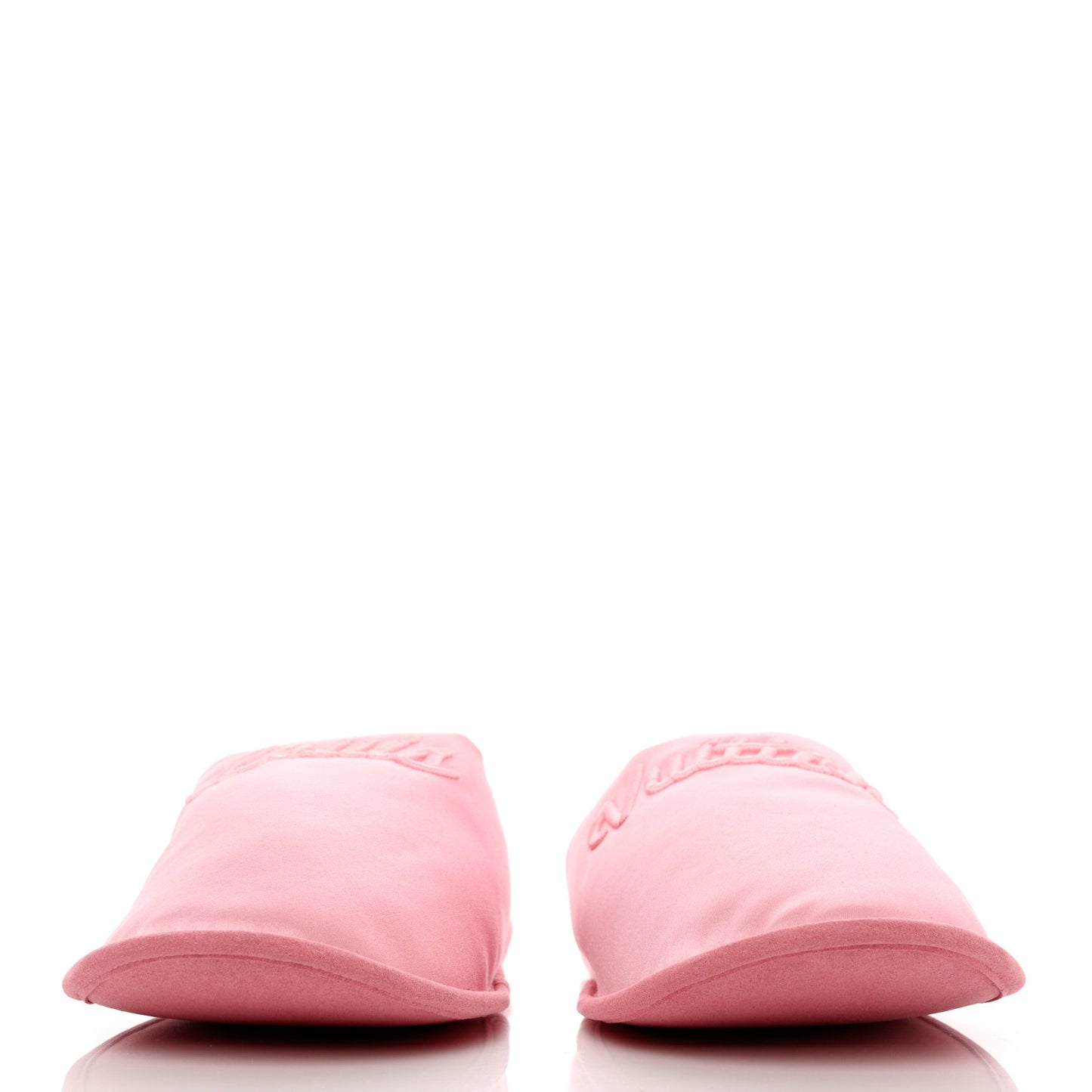 Satin LV Suite Flat Mule 40-41 Rose