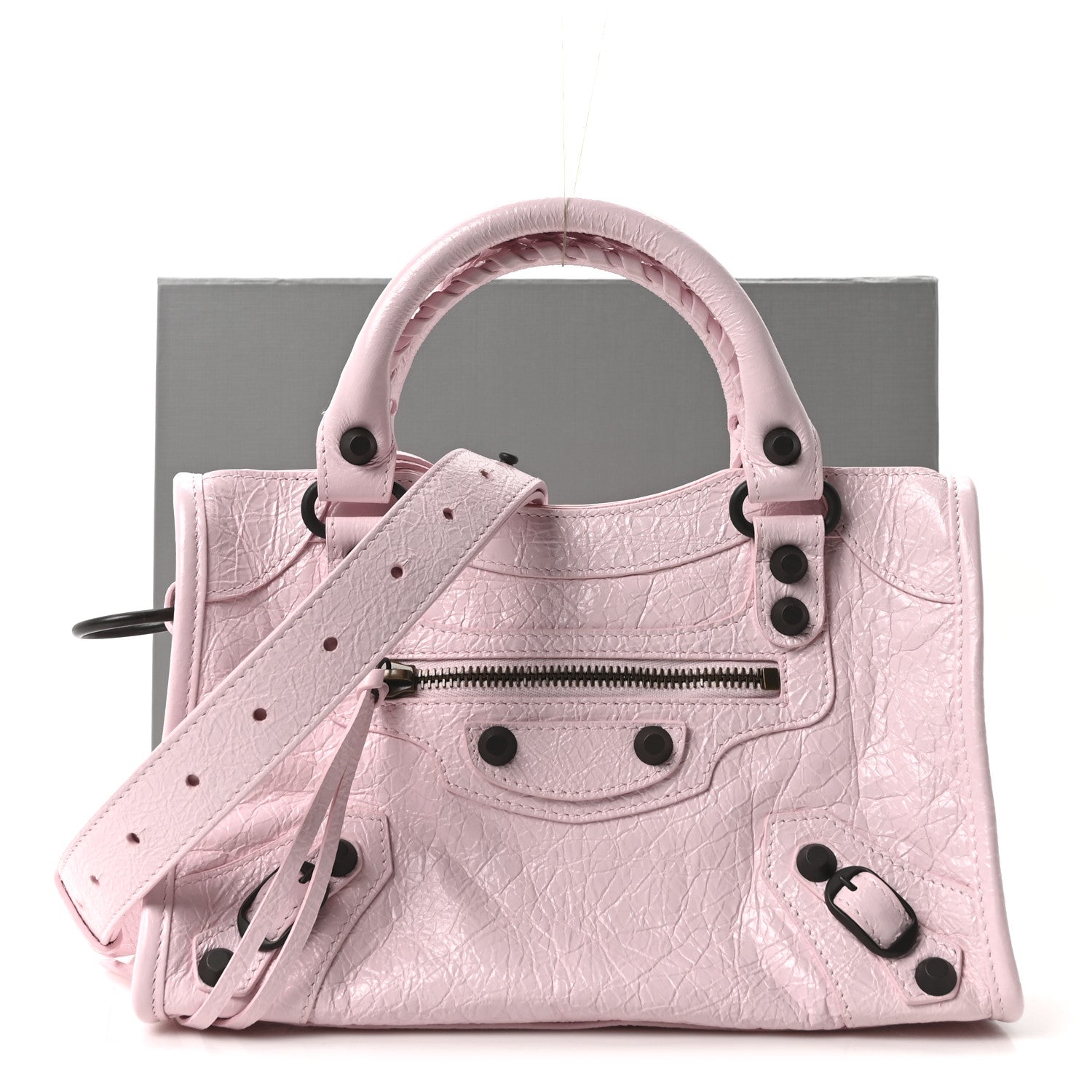 Balenciaga Agneau Arena Classic Hardware Le City Mini  Petal Pink 11 of 11
