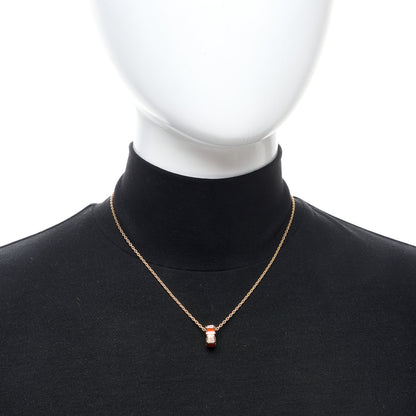 Bulgari 18K Rose Gold Diamond Carnelian Serpenti Viper Pendant Necklace 2 of 6