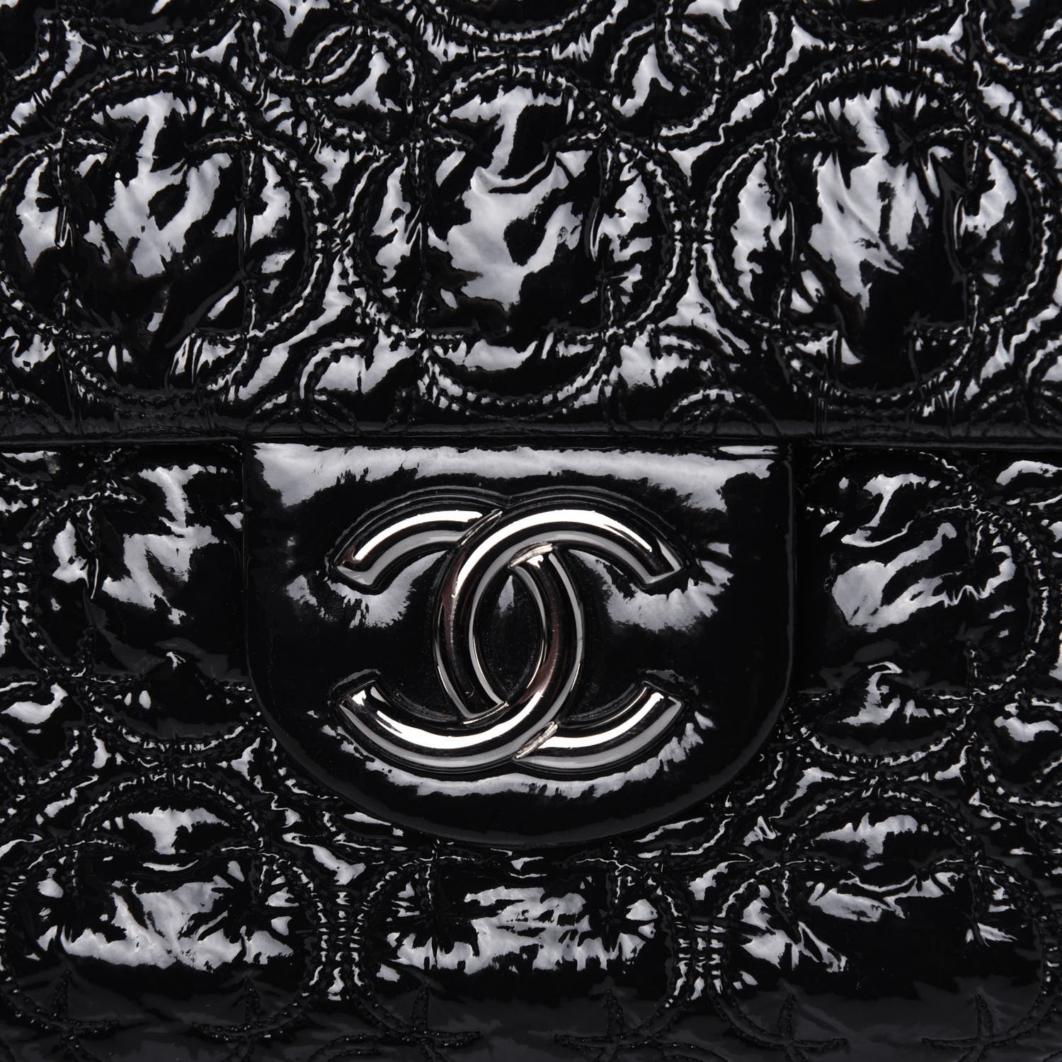 Chanel Vinyl Rock In Moscow Single Flap Black 11 of 12