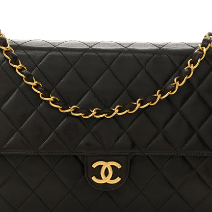 Chanel Lambskin Quilted Medium Single Flap Dark Brown 10 of 13
