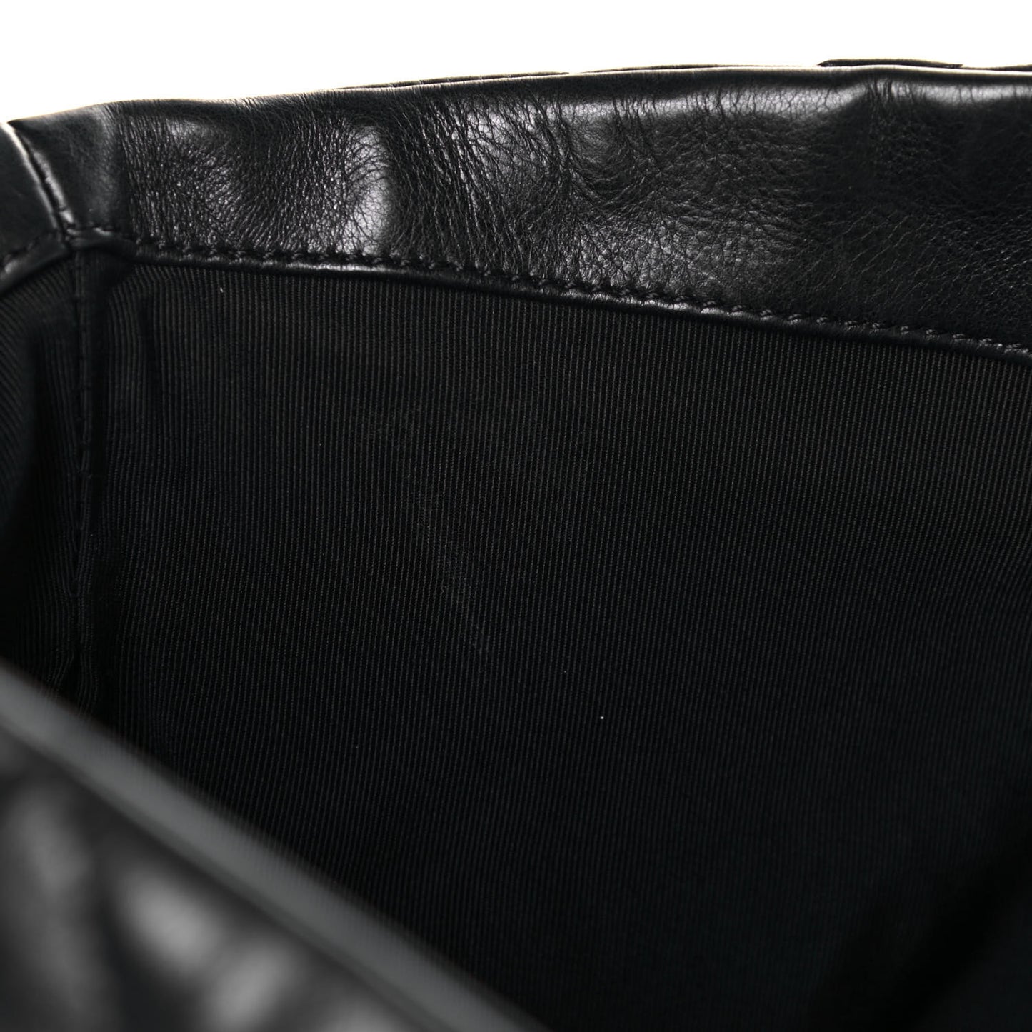 Calfskin Quilted Large Chain Me Hobo Black