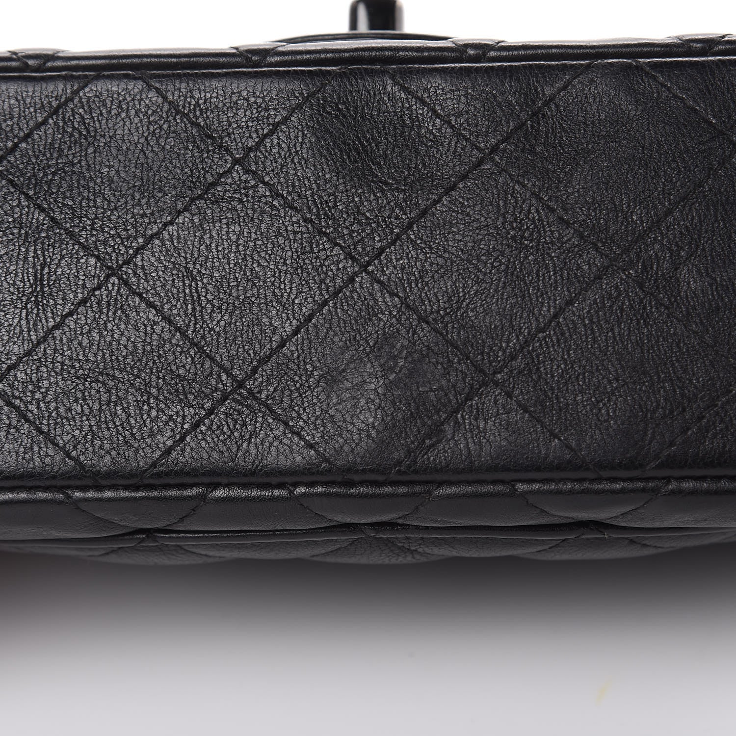 Chanel Crumpled Calfskin Quilted Mini Rectangular Flap So Black 12 of 15