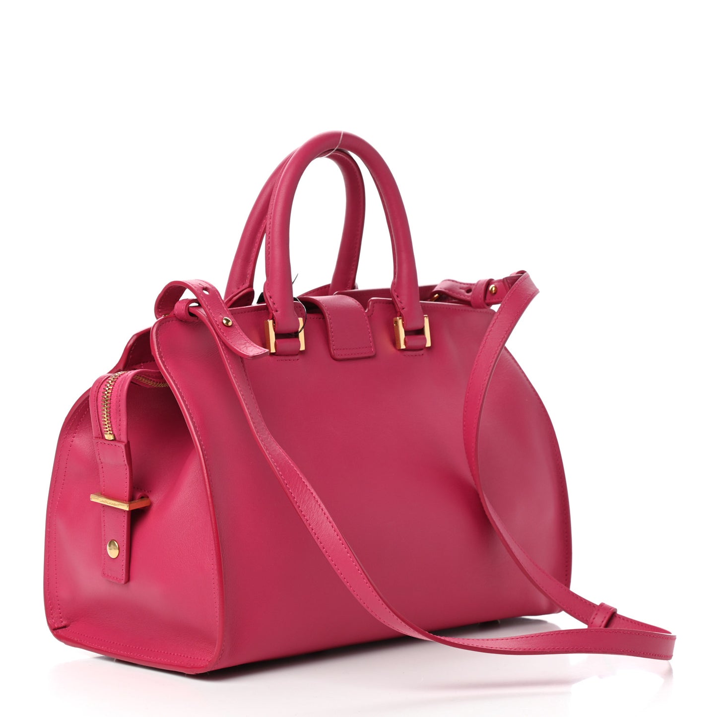 Calfskin Small Classic Y Cabas Fuchsia