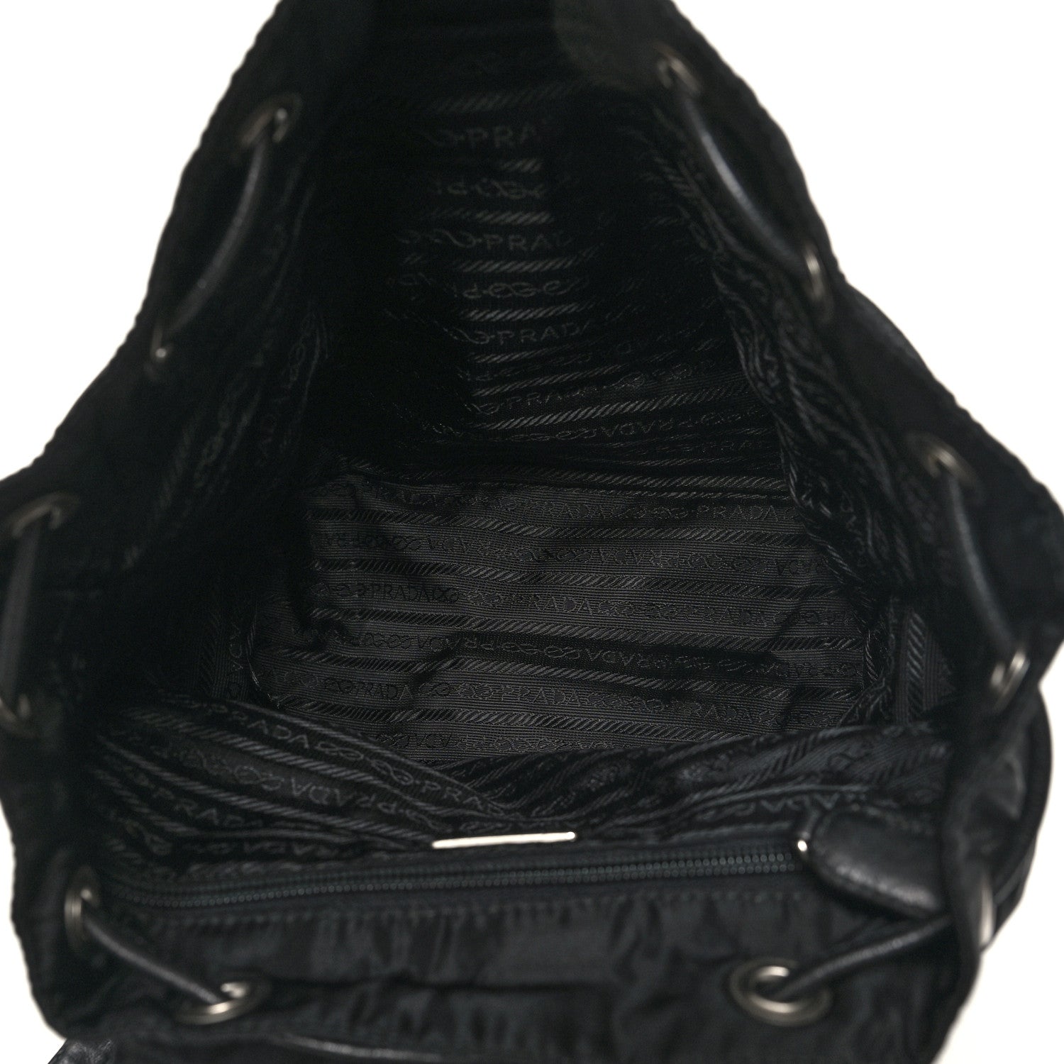 Prada Tessuto Nylon Vela Chain Backpack Black 5 of 9