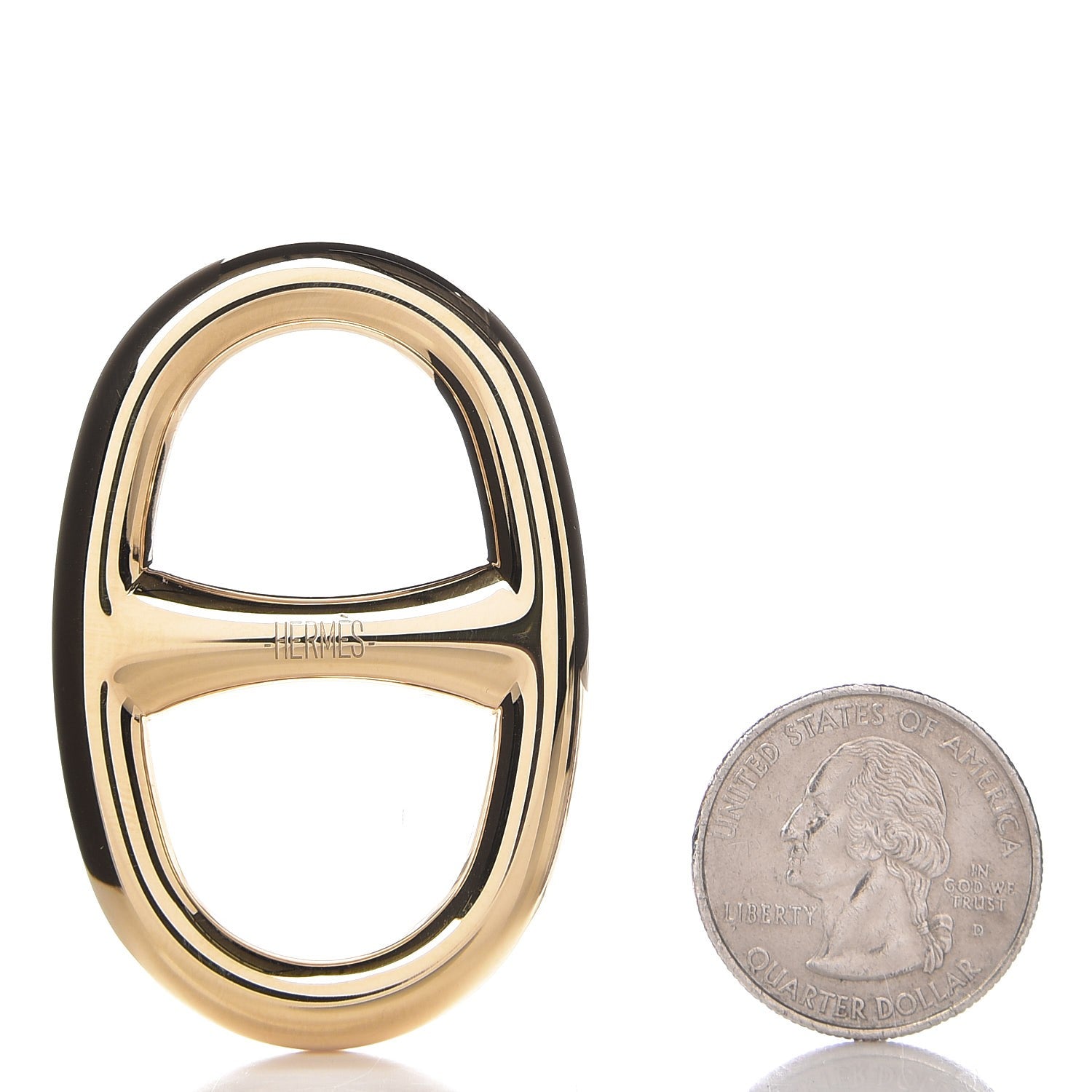 Hermes Permabrass Chaine D'Ancre Scarf Ring 2 of 3
