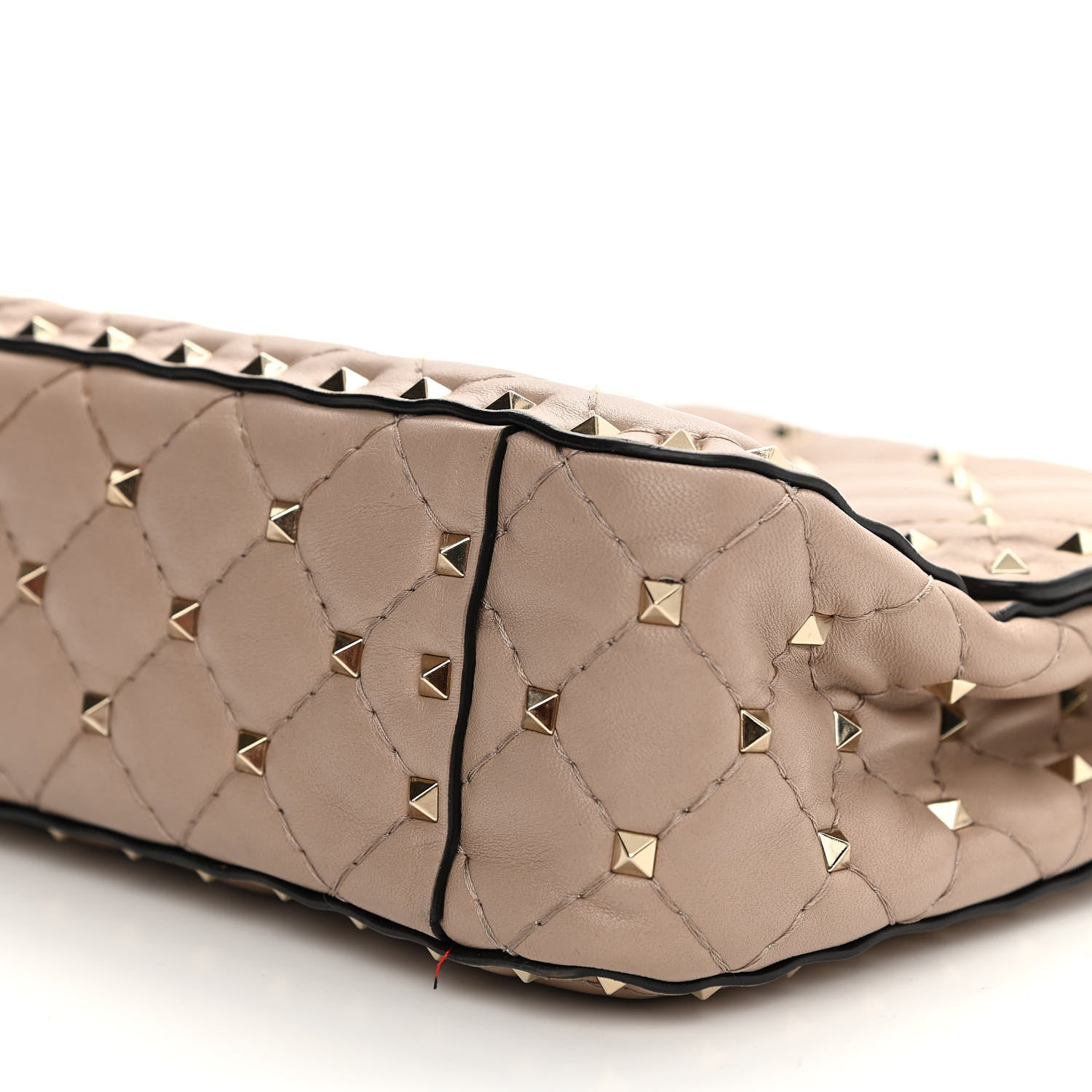 Valentino Garavani Lambskin Medium Rockstud Spike Shoulder Bag Poudre 9 of 13
