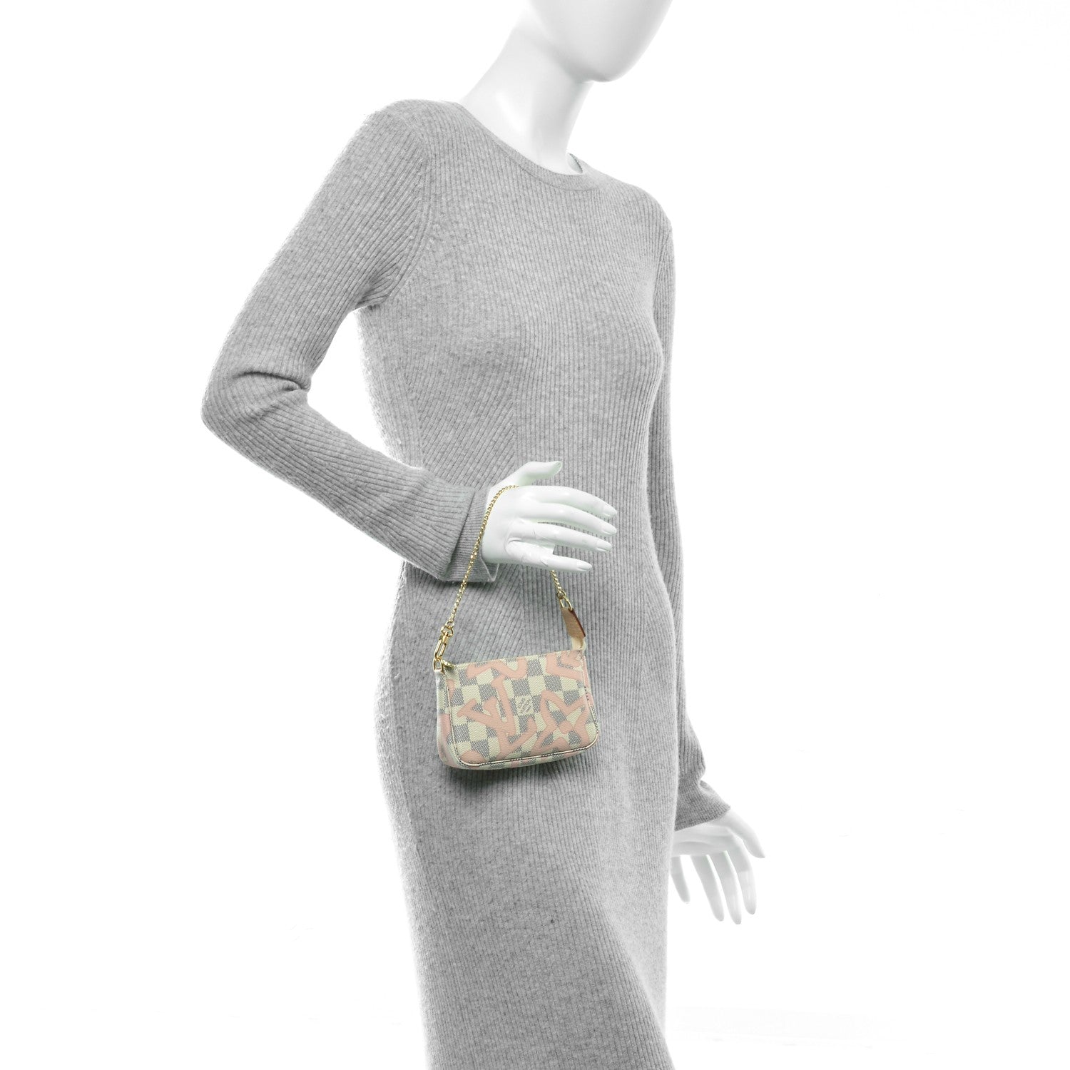 Louis Vuitton Damier Azur Tahitienne Mini Pochette Accessories 2 of 7
