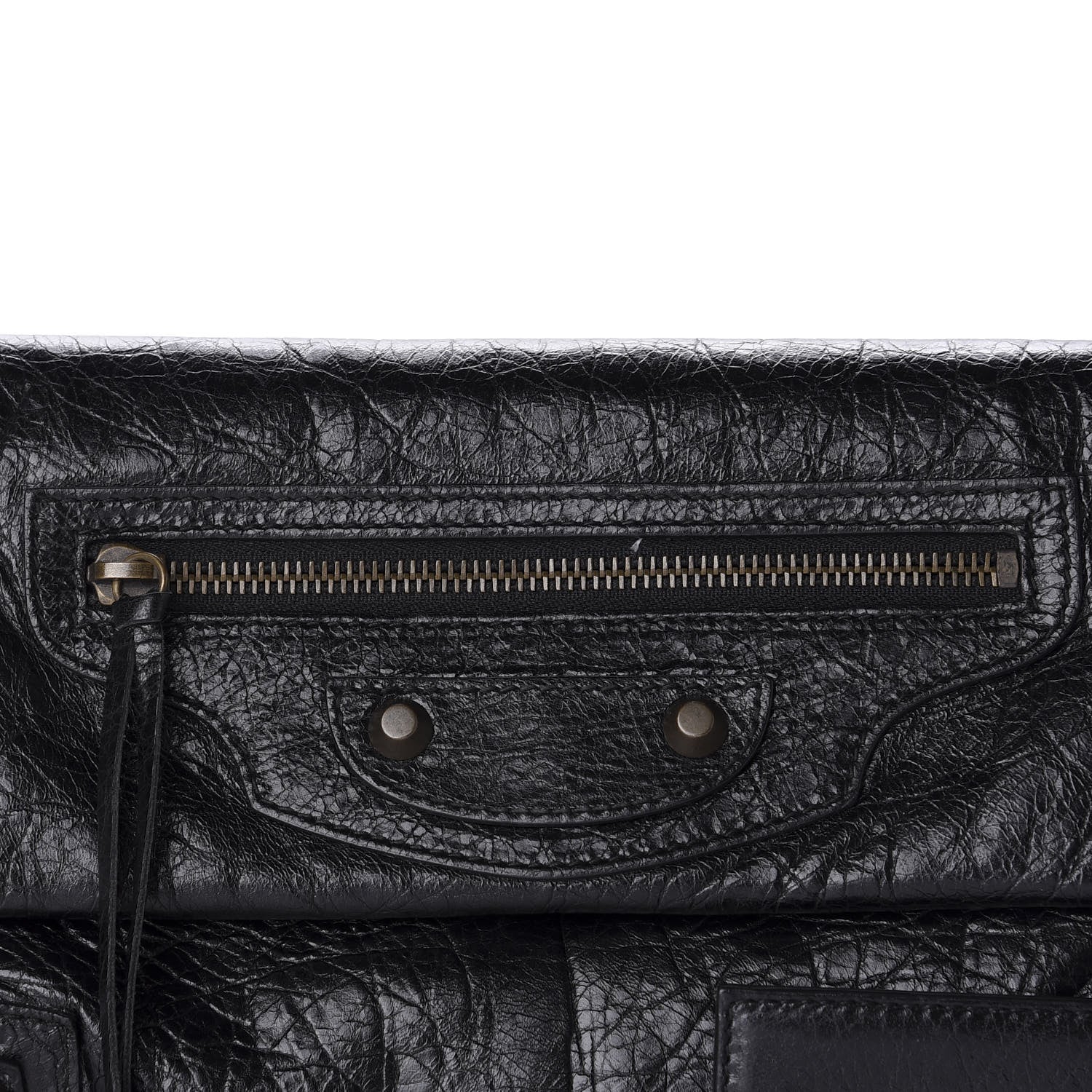 Balenciaga Agneau Classic Hardware Envelope Clutch Black 11 of 11