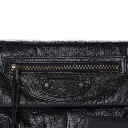 Balenciaga Agneau Classic Hardware Envelope Clutch Black 11 of 11