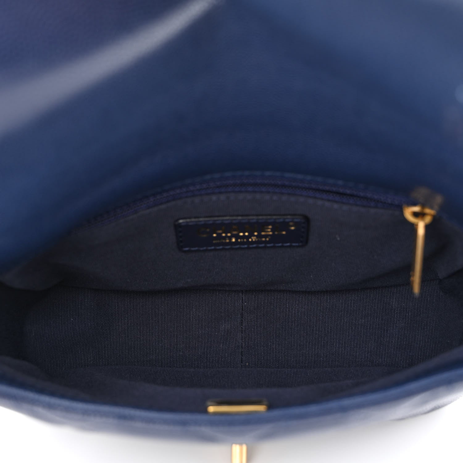 Chanel Caviar Quilted Small Twist Your Buttons Flap Blue 5 of 12