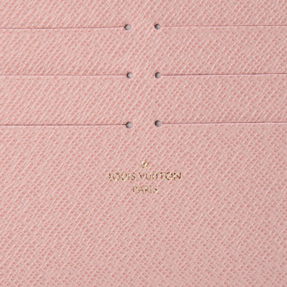 Louis Vuitton Calfskin Felicie Card Holder Insert Rose Ballerine 6 of 6