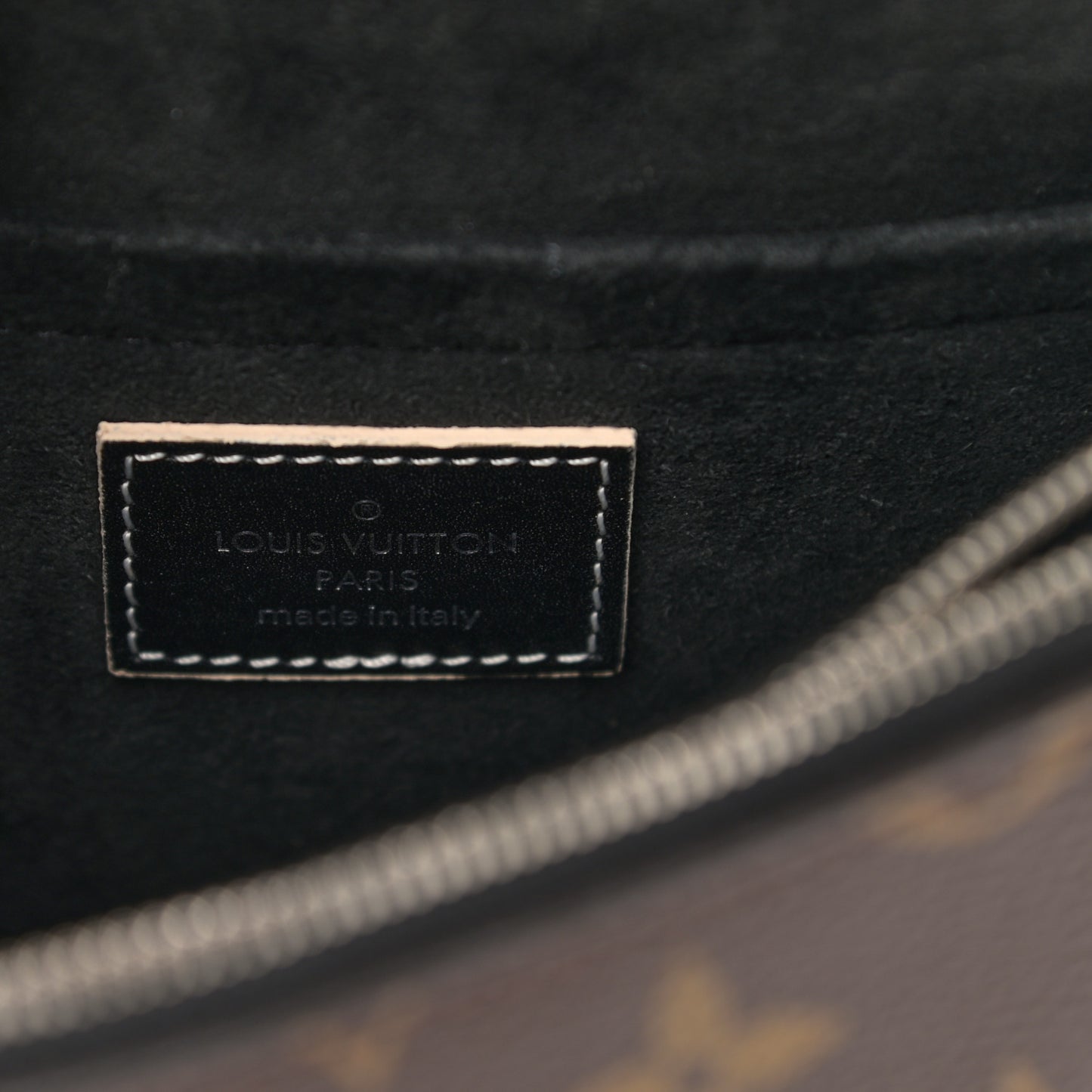 Calfskin Monogram Chain It Bag PM Black