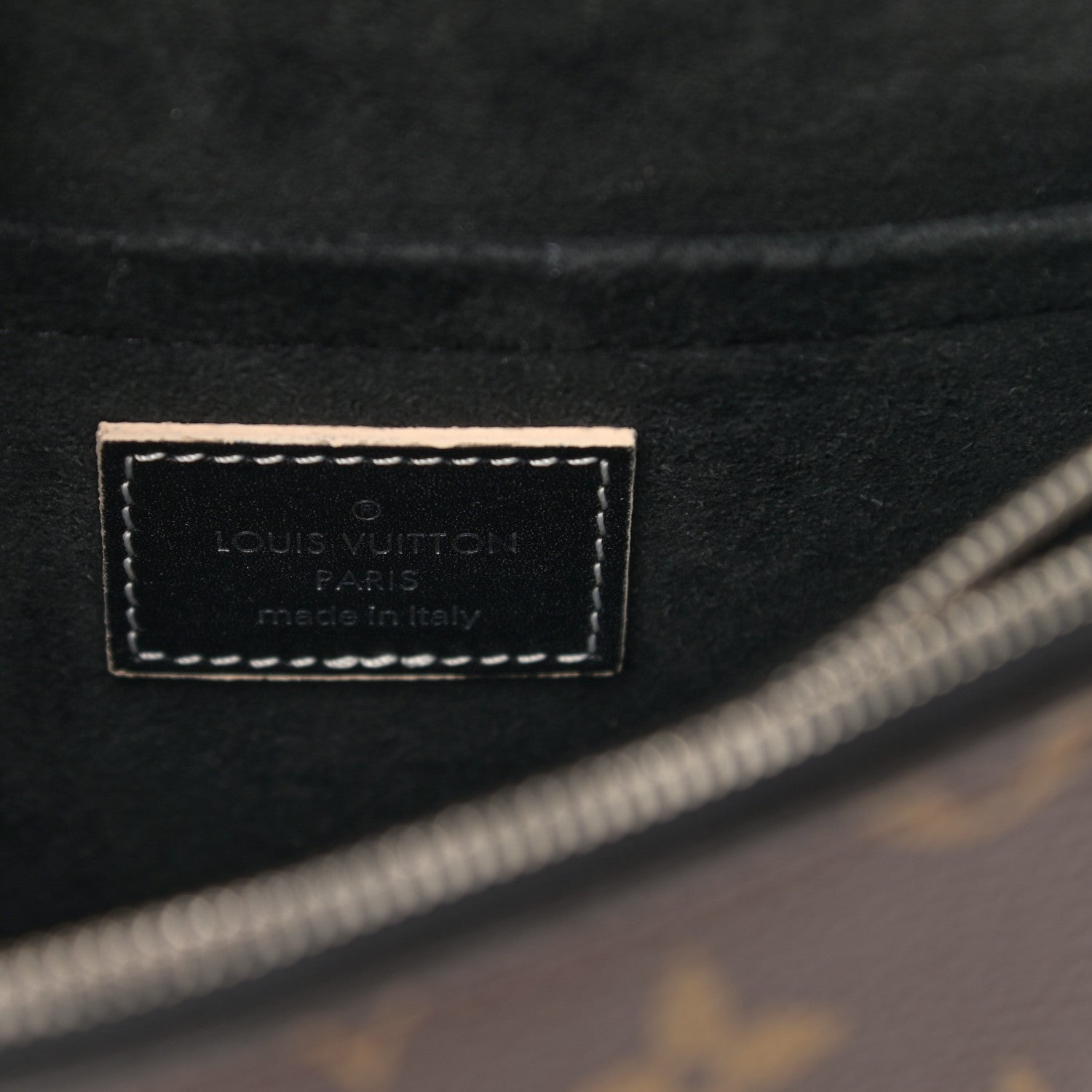 Louis Vuitton Calfskin Monogram Chain It Bag PM Black 6 of 12