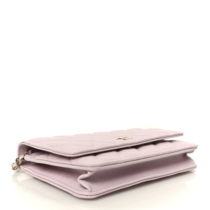 Chanel Caviar Quilted Tiny CC Wallet On Chain WOC Light Pink 4 of 12