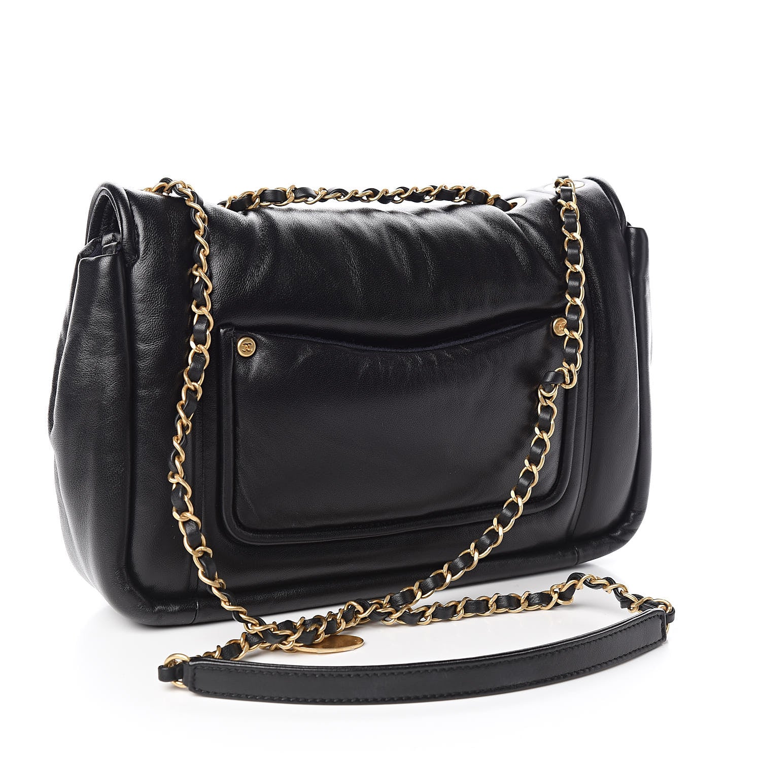 Chanel Lambskin Medium Simply Flap Black 3 of 10