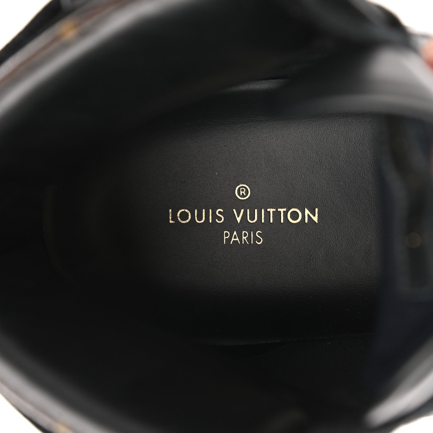 Louis Vuitton Calfskin Monogram Mens Rivoli High Top Sneakers 11 Black 7 of 9