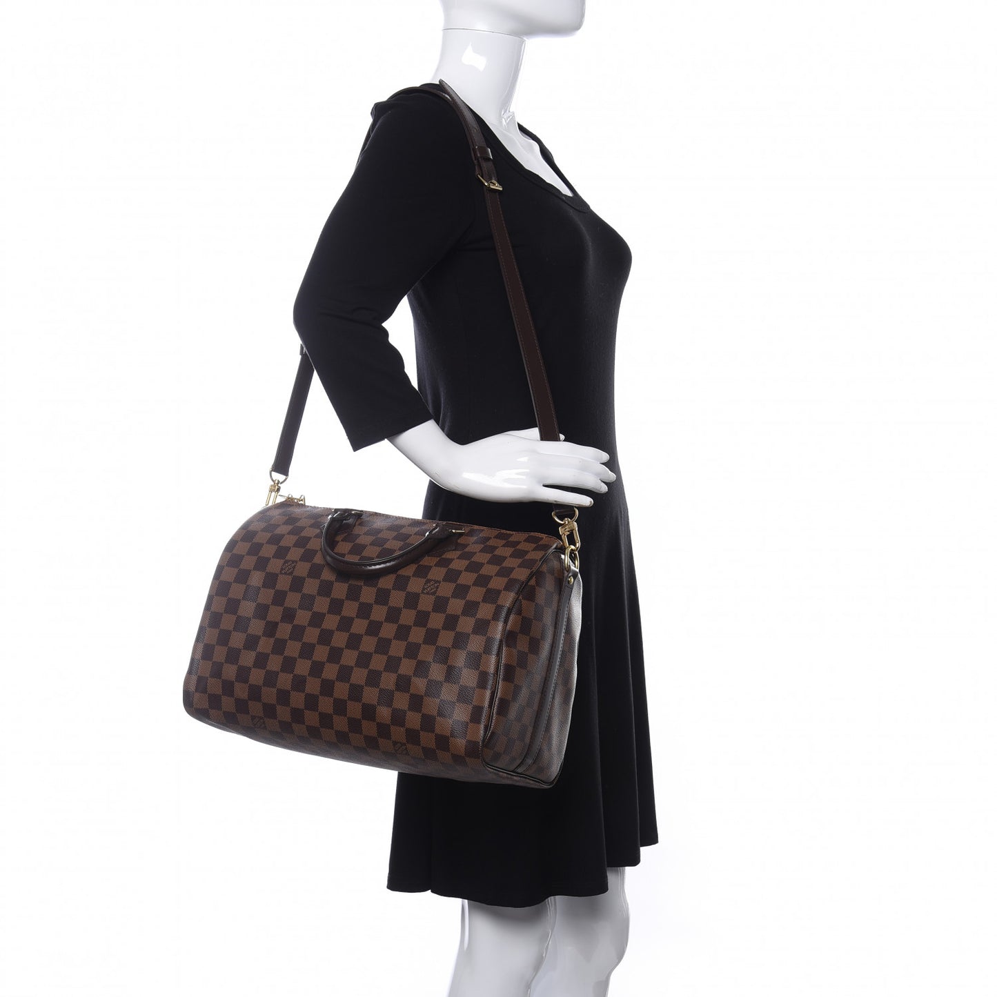 Damier Ebene Speedy Bandouliere 35
