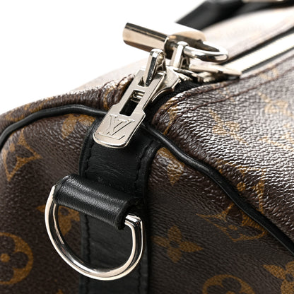 Louis Vuitton Monogram Macassar Keepall Bandouliere 55 11 of 13