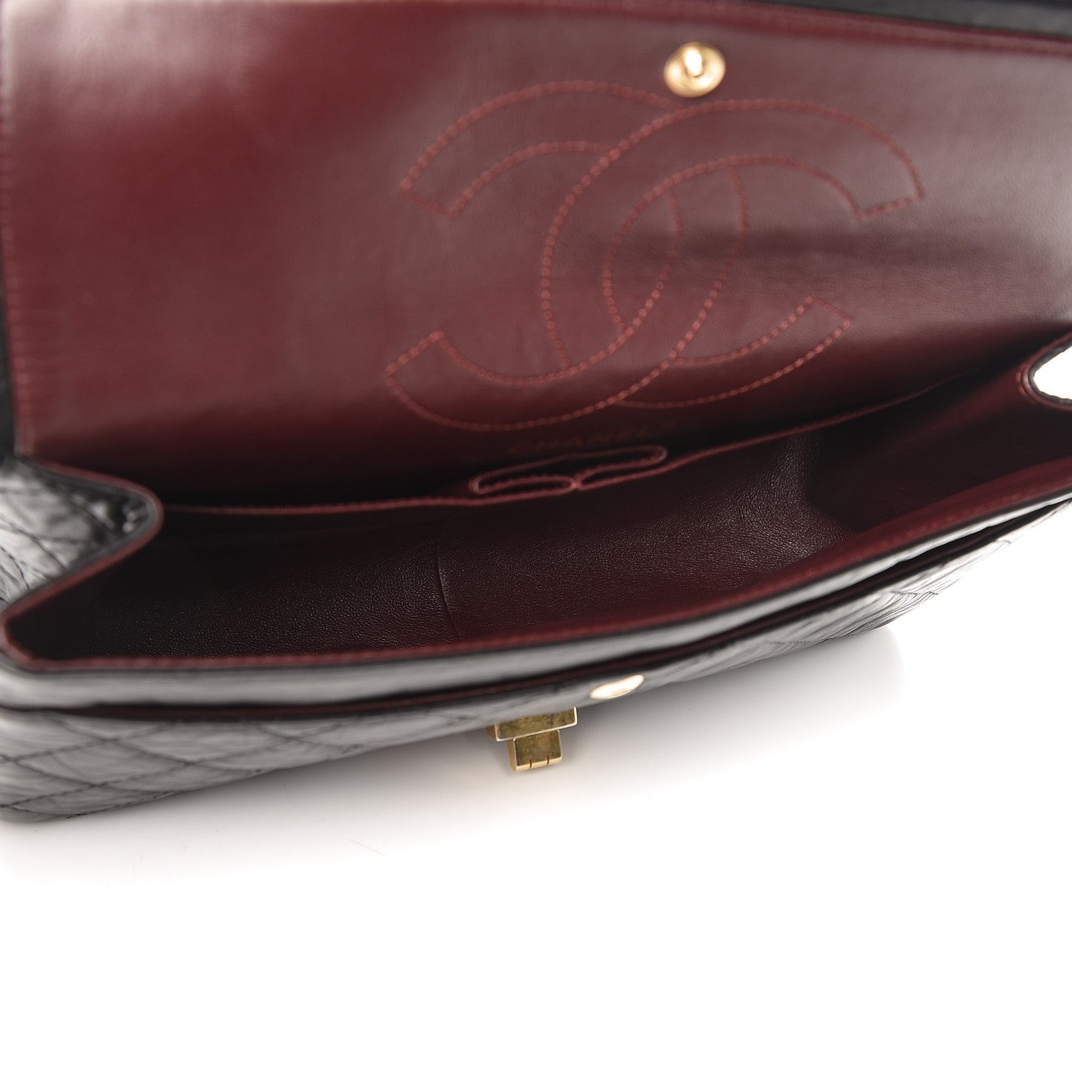 Chanel Aged Calfskin Quilted 2.55 Reissue 226 Flap Black 6 of 9