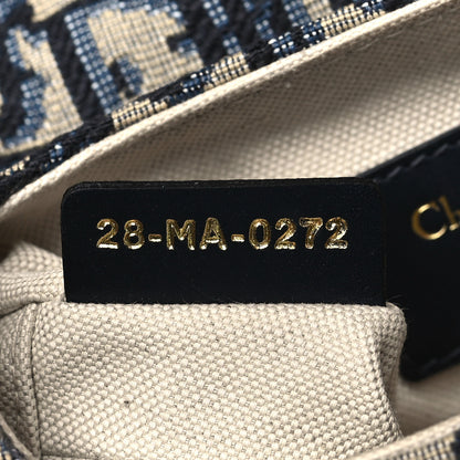 Christian Dior Oblique Mini Saddle Bag With Strap Blue 7 of 10