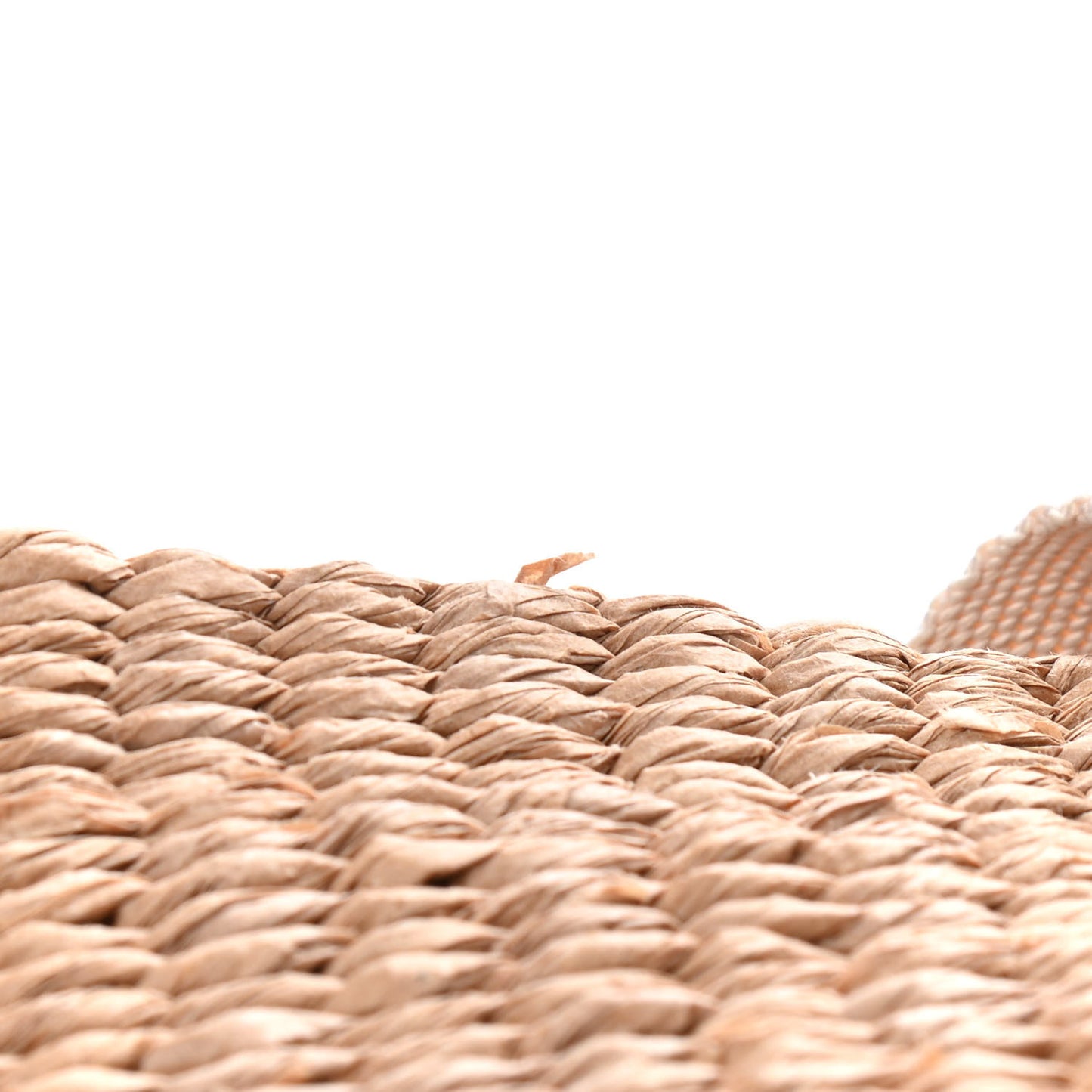 Raffia Medium Woody Tote White