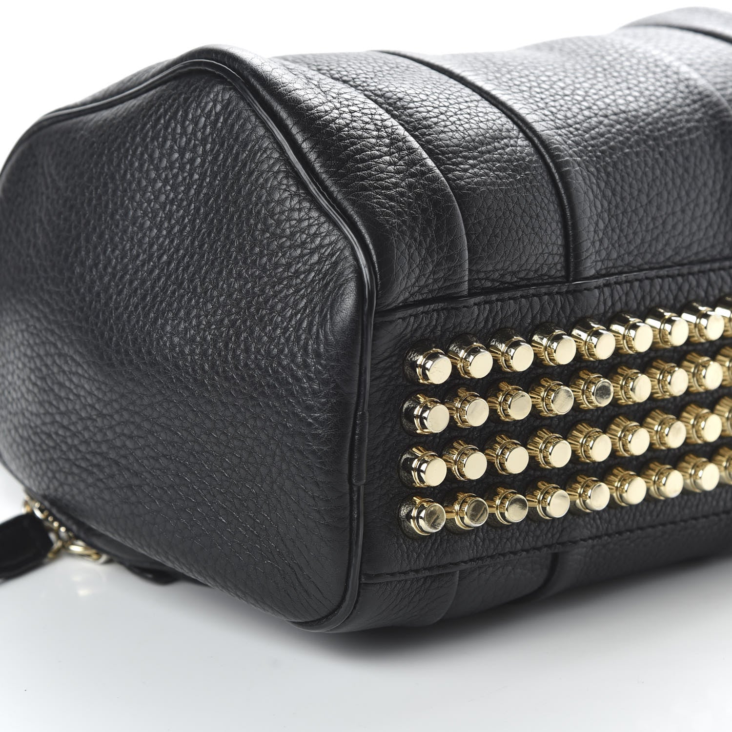 Alexander Wang Pebbled Lambskin Rockie Black Pale Gold Hardware 6 of 9