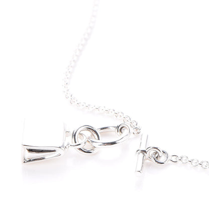 Hermes Sterling Silver Kelly Charm Pendant Necklace 5 of 6