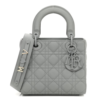 Christian Dior Ultra Matte Calfskin Cannage Small My ABCDior Lady Dior Gray 1 of 11