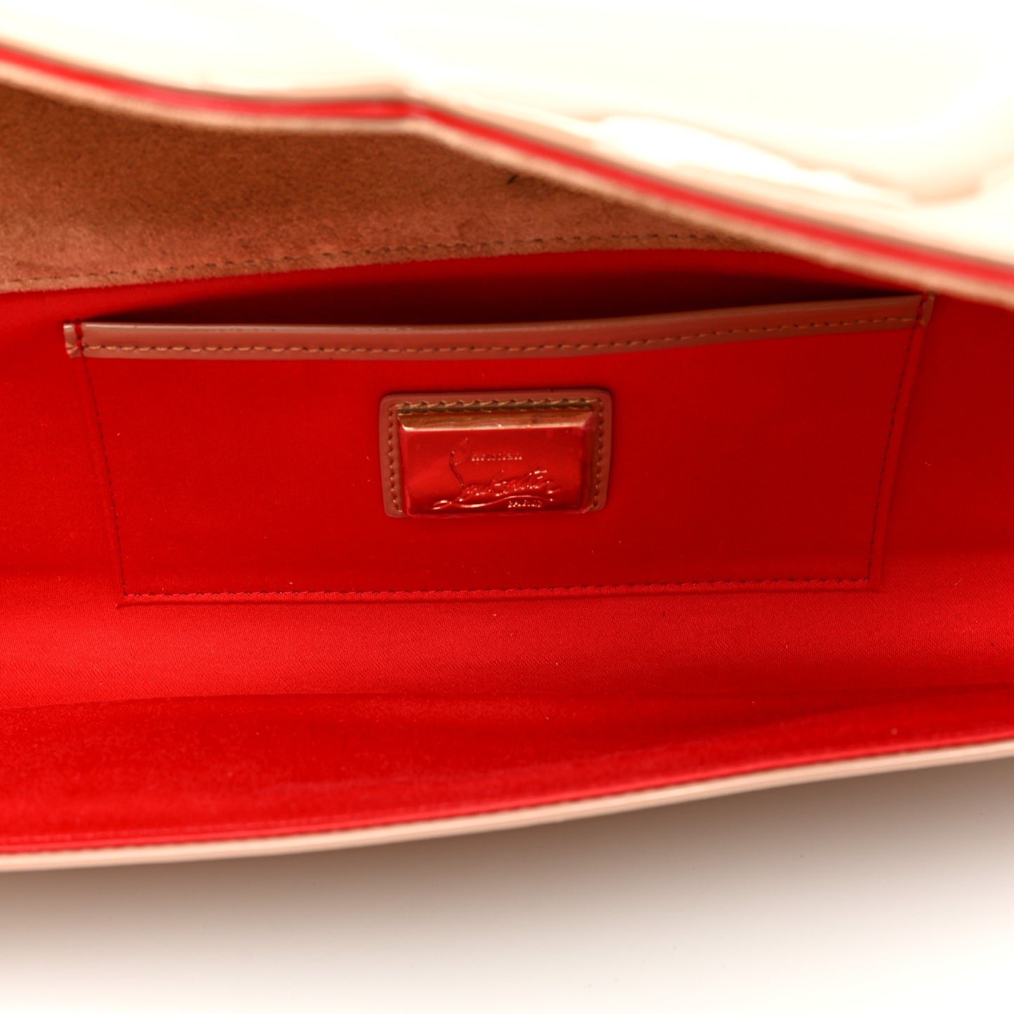Patent So Kate Baguette Clutch Nude