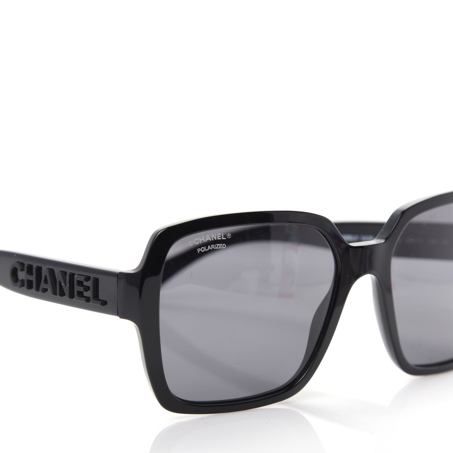 Acetate Polarized Square Sunglasses 5408 Black