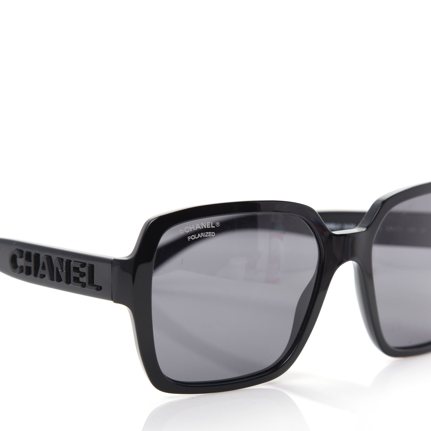 Chanel Acetate Polarized Square Sunglasses 5408 Black 7 of 8