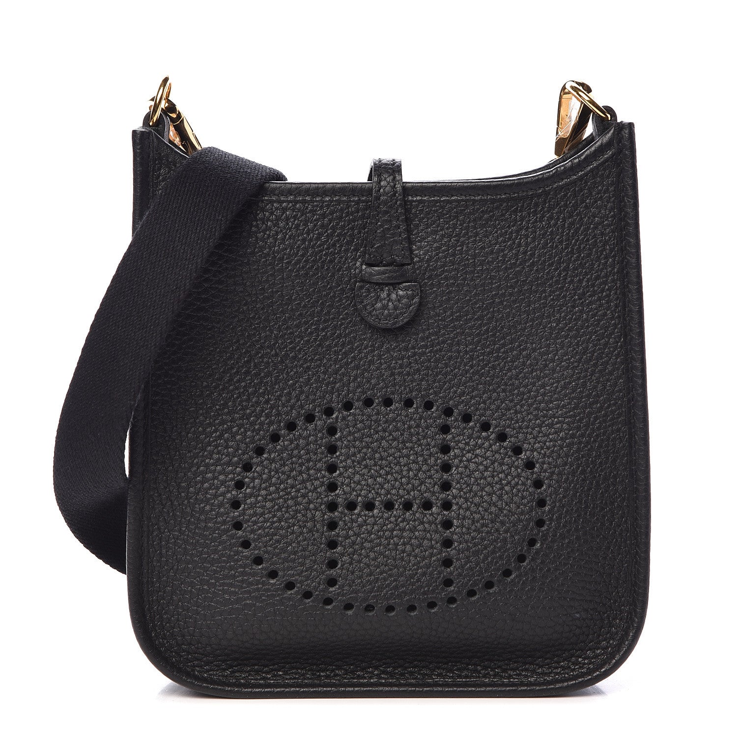 Hermes Taurillon Clemence Evelyne TPM Black 1 of 10