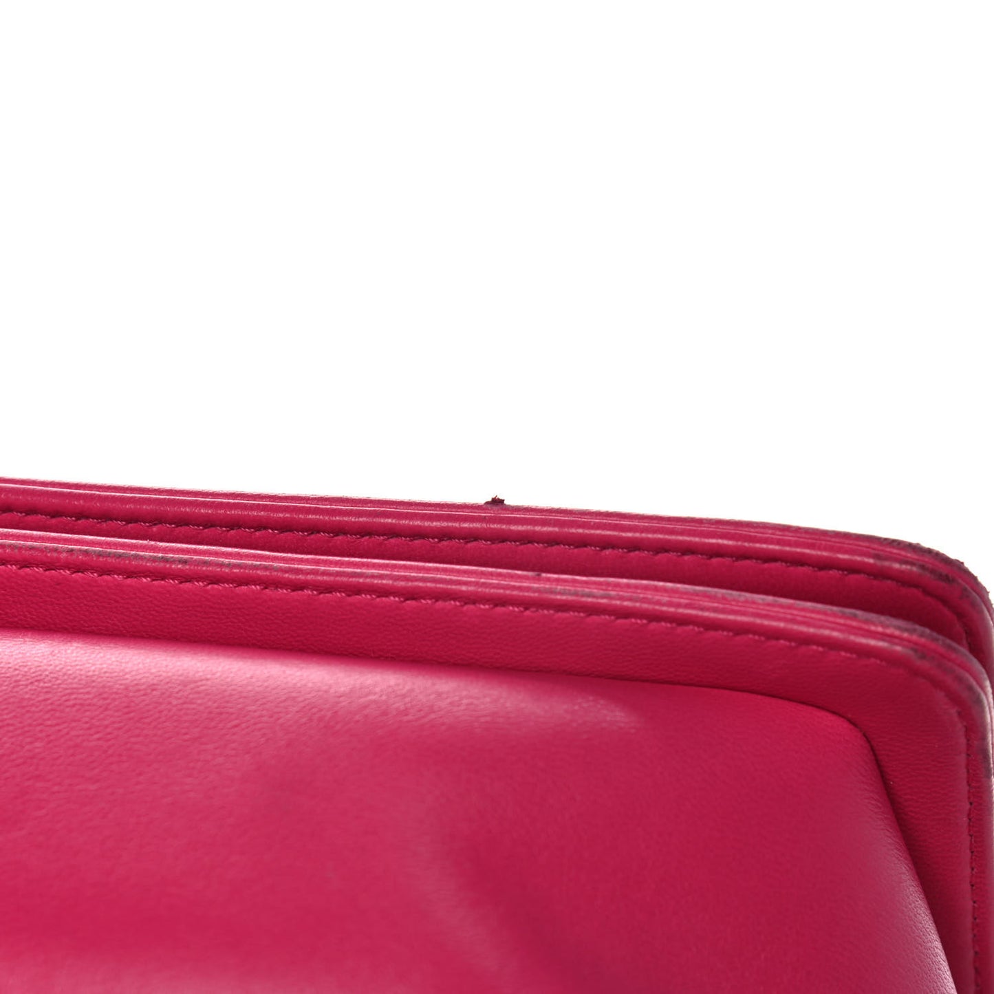 Calfskin Quilted Large Boy Flap Pink