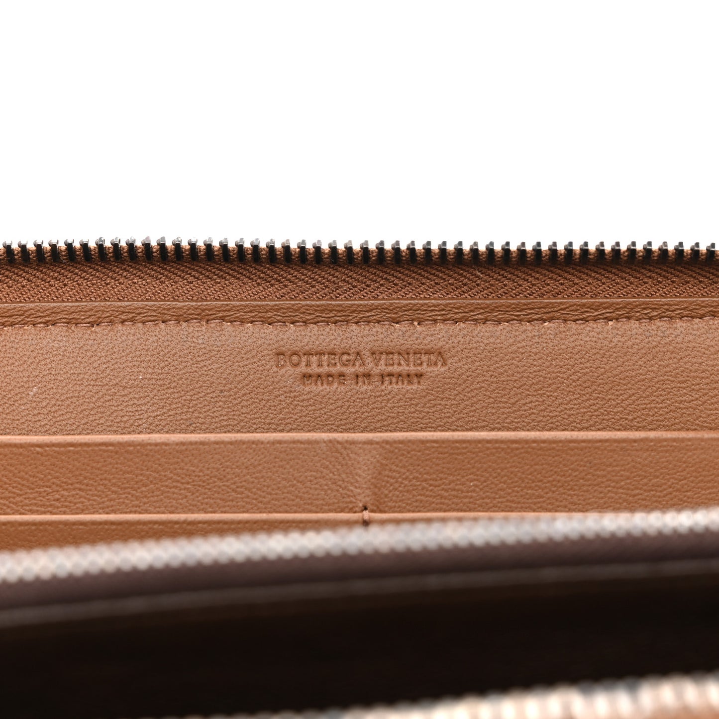 Nappa Intrecciato Zip Around Wallet Edoardo